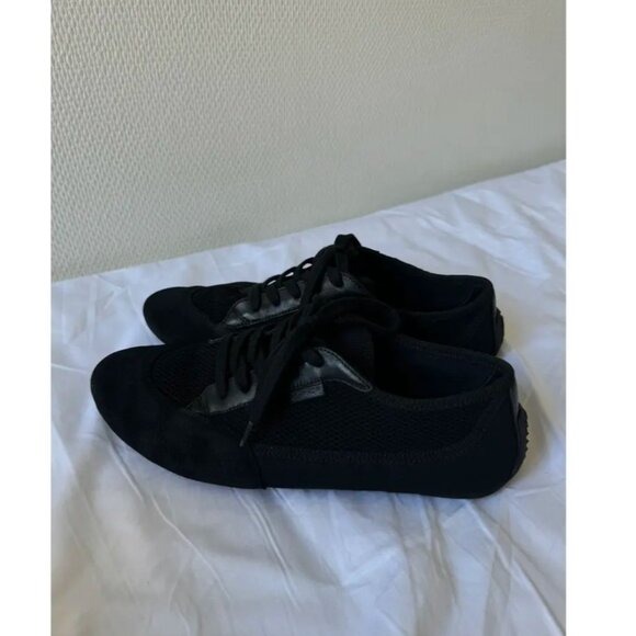 The Row - Bonnie Low Top Lace Up Sneakers - Black - Picture 6 of 12